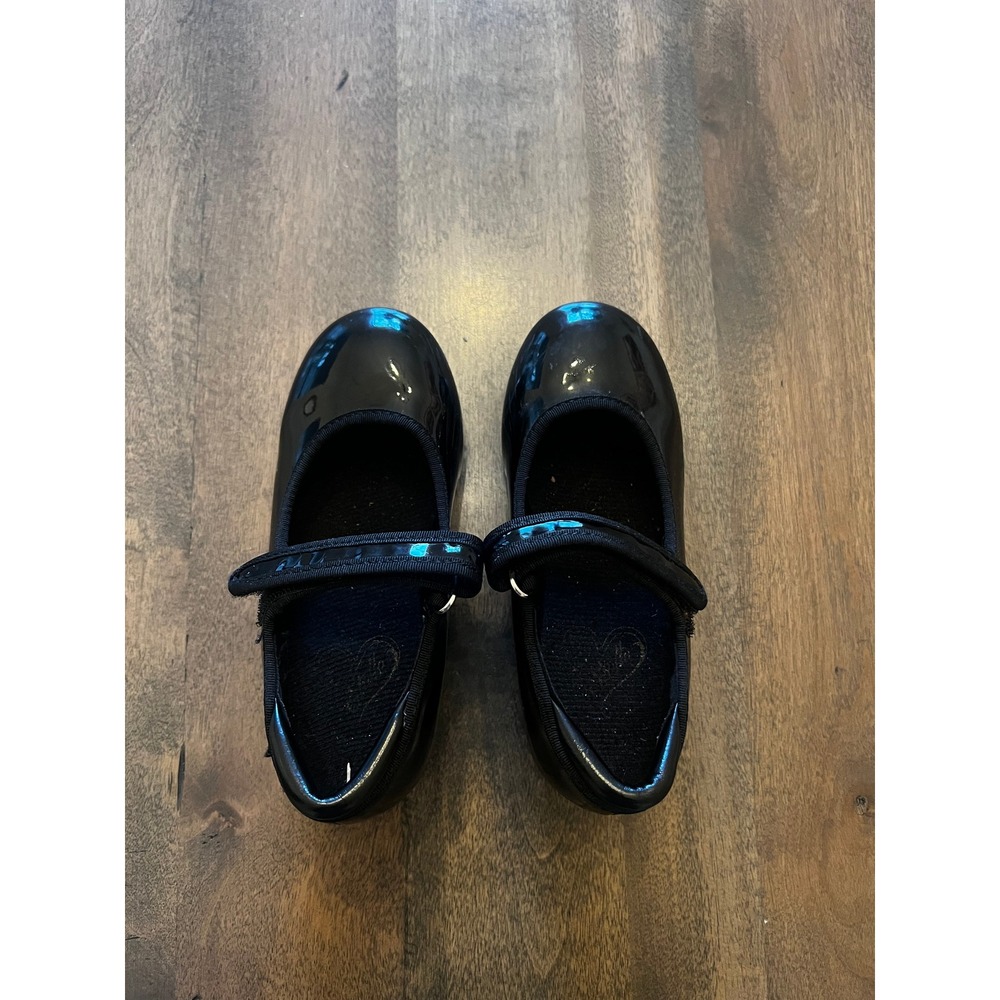 Black Patent Mary Jane Tap Shoes Kids Size 10 MT Dance Performance Shoes